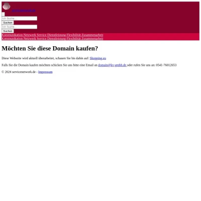 Screenshot servicenetwork.de