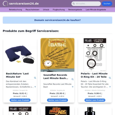 Screenshot servicereisen24.de