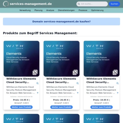 Screenshot services-management.de