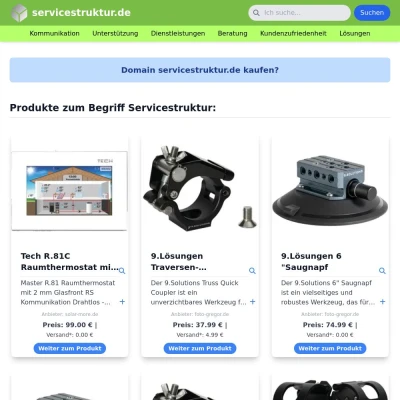 Screenshot servicestruktur.de