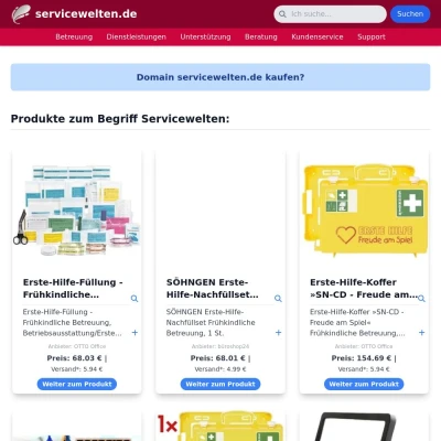 Screenshot servicewelten.de