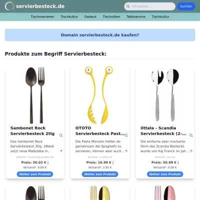 Screenshot servierbesteck.de