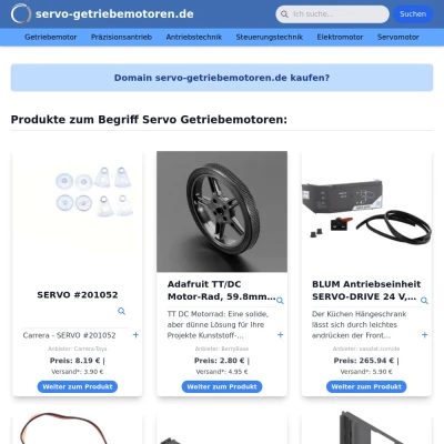 Screenshot servo-getriebemotoren.de