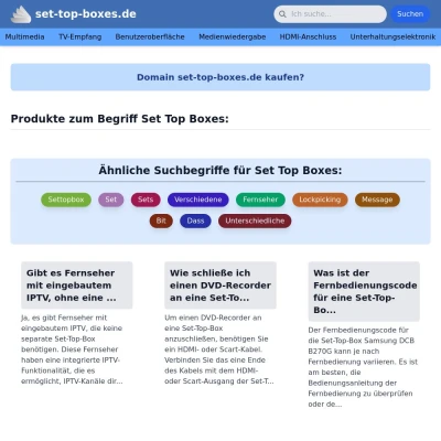 Screenshot set-top-boxes.de