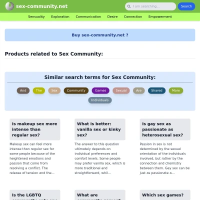 Screenshot sex-community.net