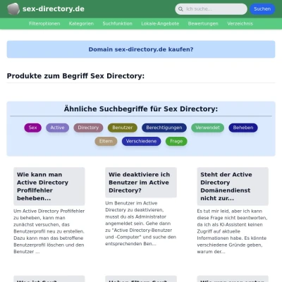 Screenshot sex-directory.de