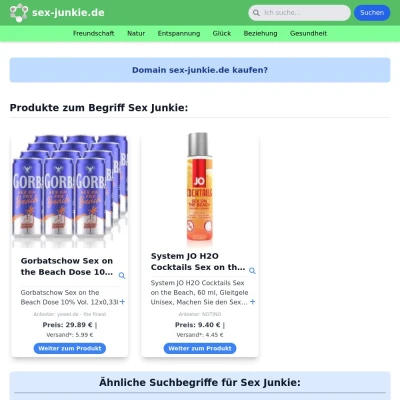 Screenshot sex-junkie.de