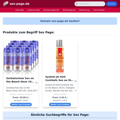 Screenshot sex-page.de