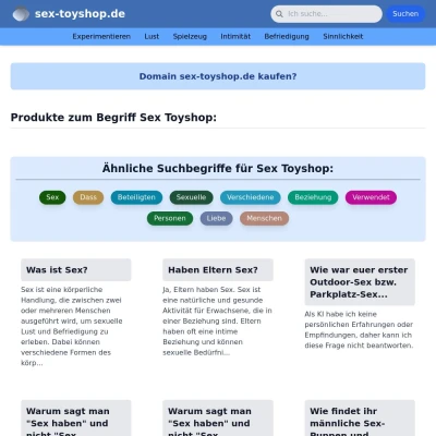 Screenshot sex-toyshop.de