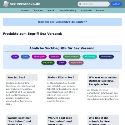 Screenshot sex-versand24.de