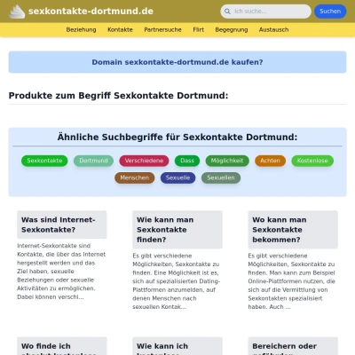 Screenshot sexkontakte-dortmund.de