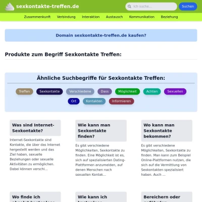 Screenshot sexkontakte-treffen.de