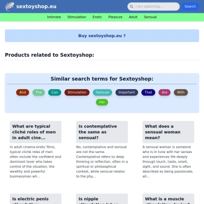 Screenshot sextoyshop.eu