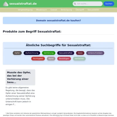 Screenshot sexualstraftat.de