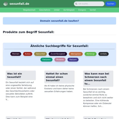 Screenshot sexunfall.de