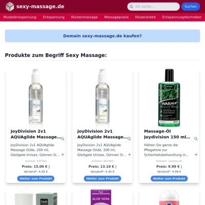 Screenshot sexy-massage.de