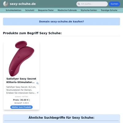 Screenshot sexy-schuhe.de