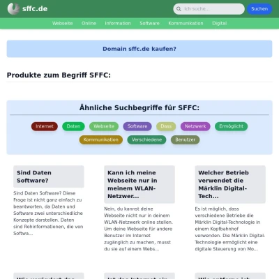 Screenshot sffc.de