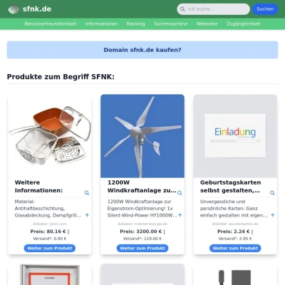 Screenshot sfnk.de