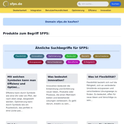 Screenshot sfps.de