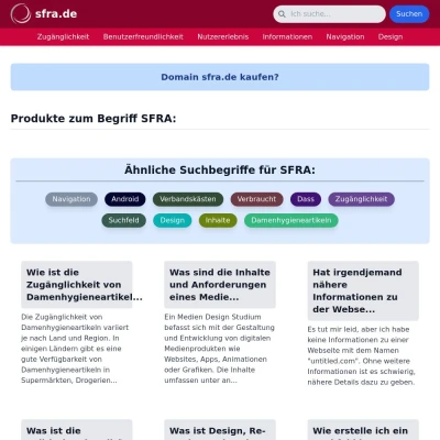 Screenshot sfra.de