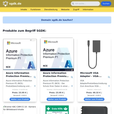 Screenshot sgdk.de