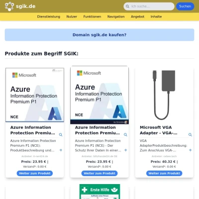 Screenshot sgik.de