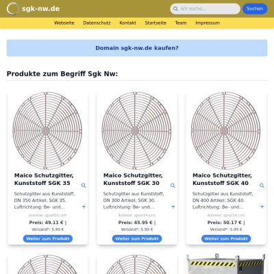 Screenshot sgk-nw.de