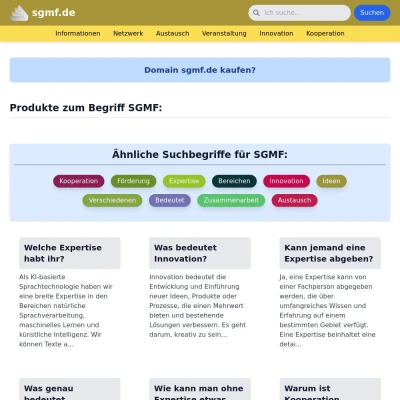 Screenshot sgmf.de