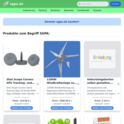 Screenshot sgpa.de