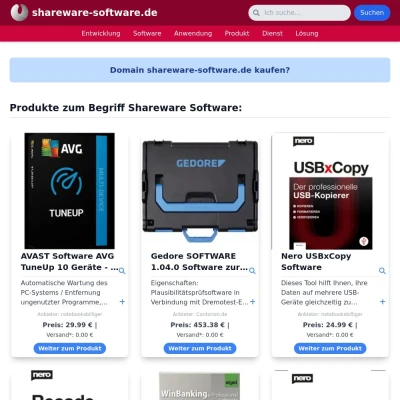 Screenshot shareware-software.de