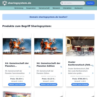 Screenshot sharingsystem.de