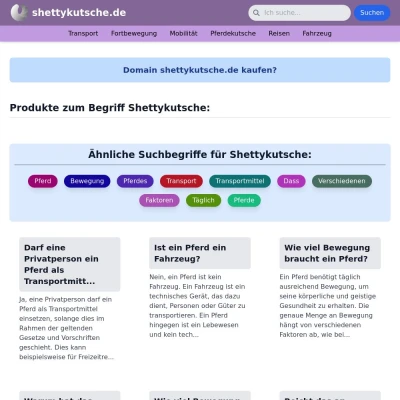 Screenshot shettykutsche.de