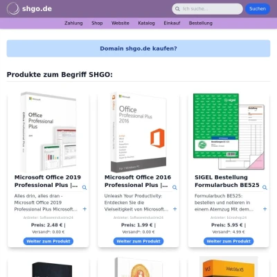 Screenshot shgo.de