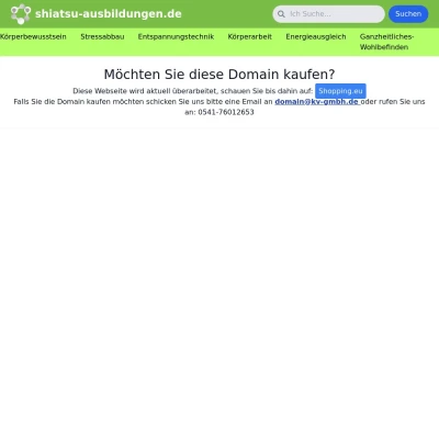 Screenshot shiatsu-ausbildungen.de