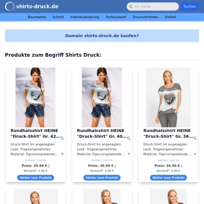 Screenshot shirts-druck.de