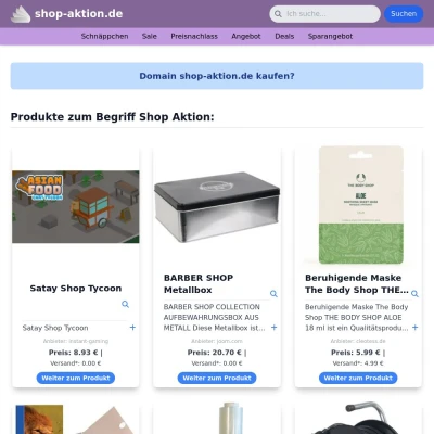 Screenshot shop-aktion.de
