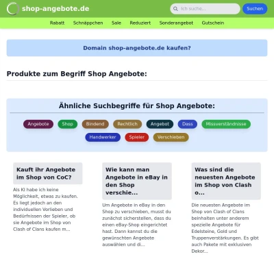 Screenshot shop-angebote.de