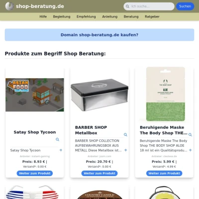 Screenshot shop-beratung.de