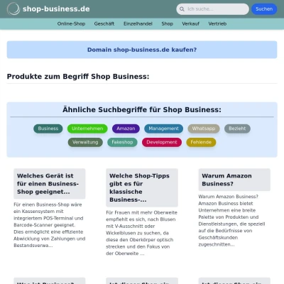 Screenshot shop-business.de