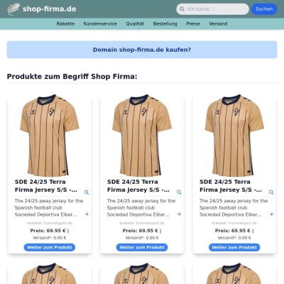 Screenshot shop-firma.de