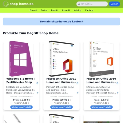 Screenshot shop-home.de