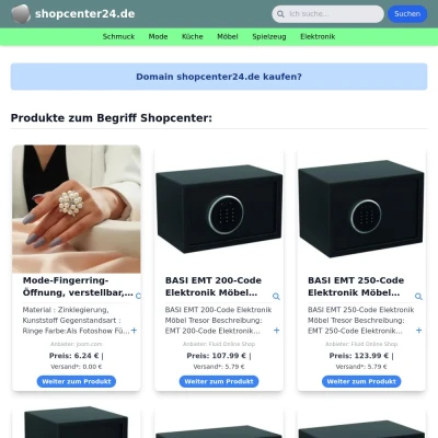 Screenshot shopcenter24.de