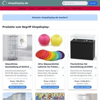 Screenshot shopdisplay.de