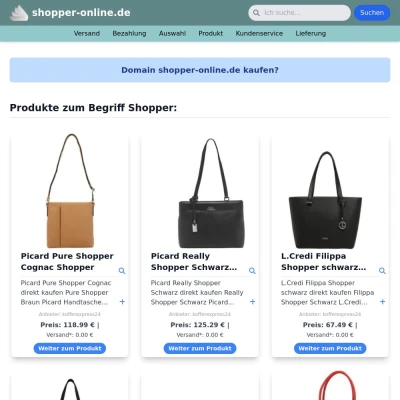 Screenshot shopper-online.de