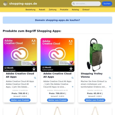 Screenshot shopping-apps.de