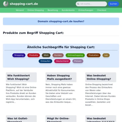 Screenshot shopping-cart.de