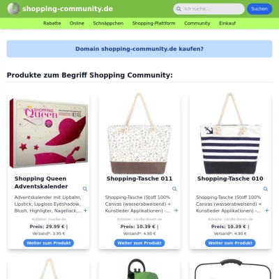 Screenshot shopping-community.de
