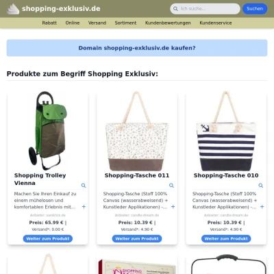 Screenshot shopping-exklusiv.de