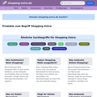 Screenshot shopping-extra.de